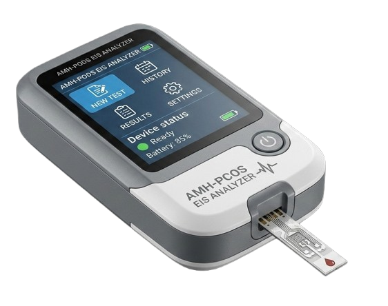 Portable Hormone Analyser — AMH-PCOS EIS Analyzer, point-of-care hormonal diagnostic device